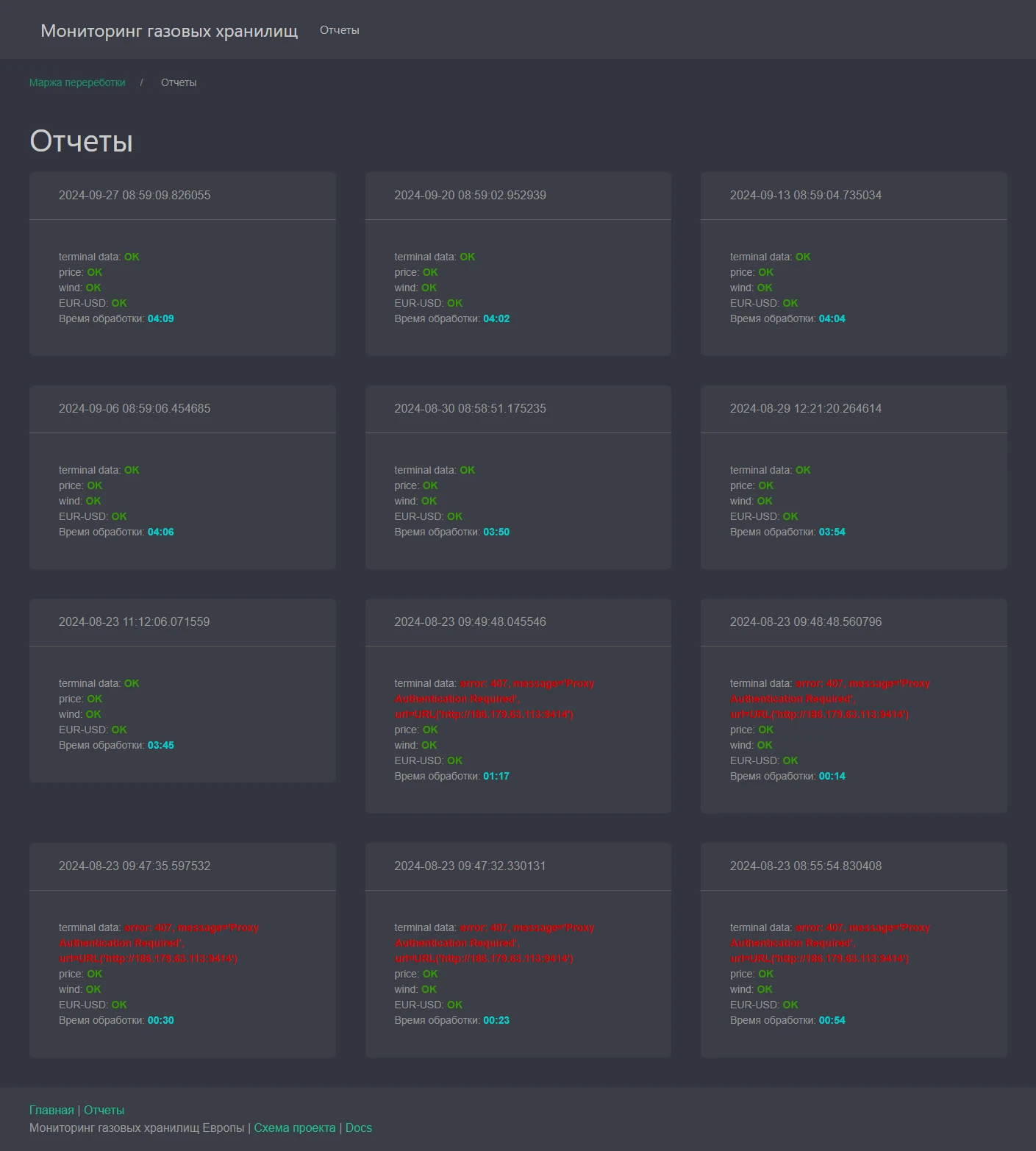 Хранилища газа и ветрогенерация