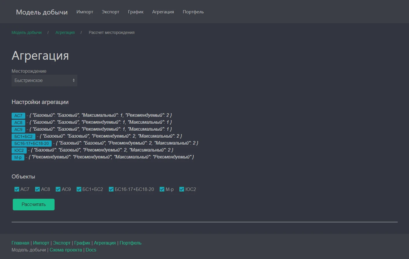 Модель добычи